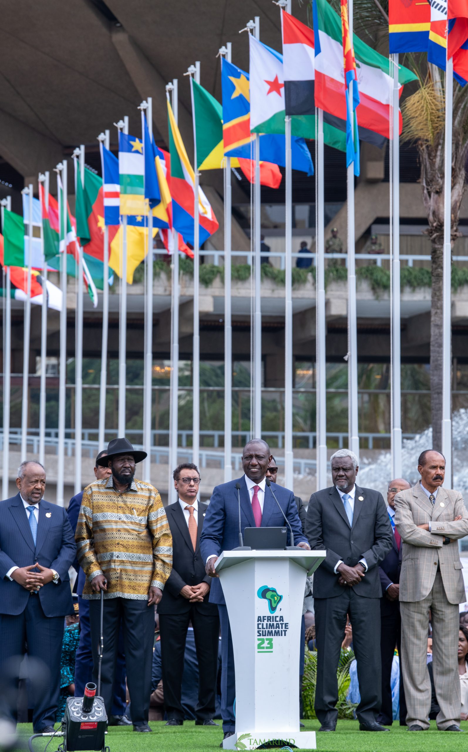 African Union heads of state during the Nairobi Declaration on Climate Change at the Africa Climate Summit 2023